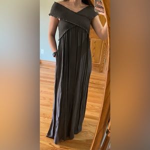 Off the shoulder maxi dress